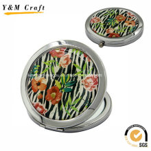 High Quality Iron Material Round Compact Mirrors Ym1163